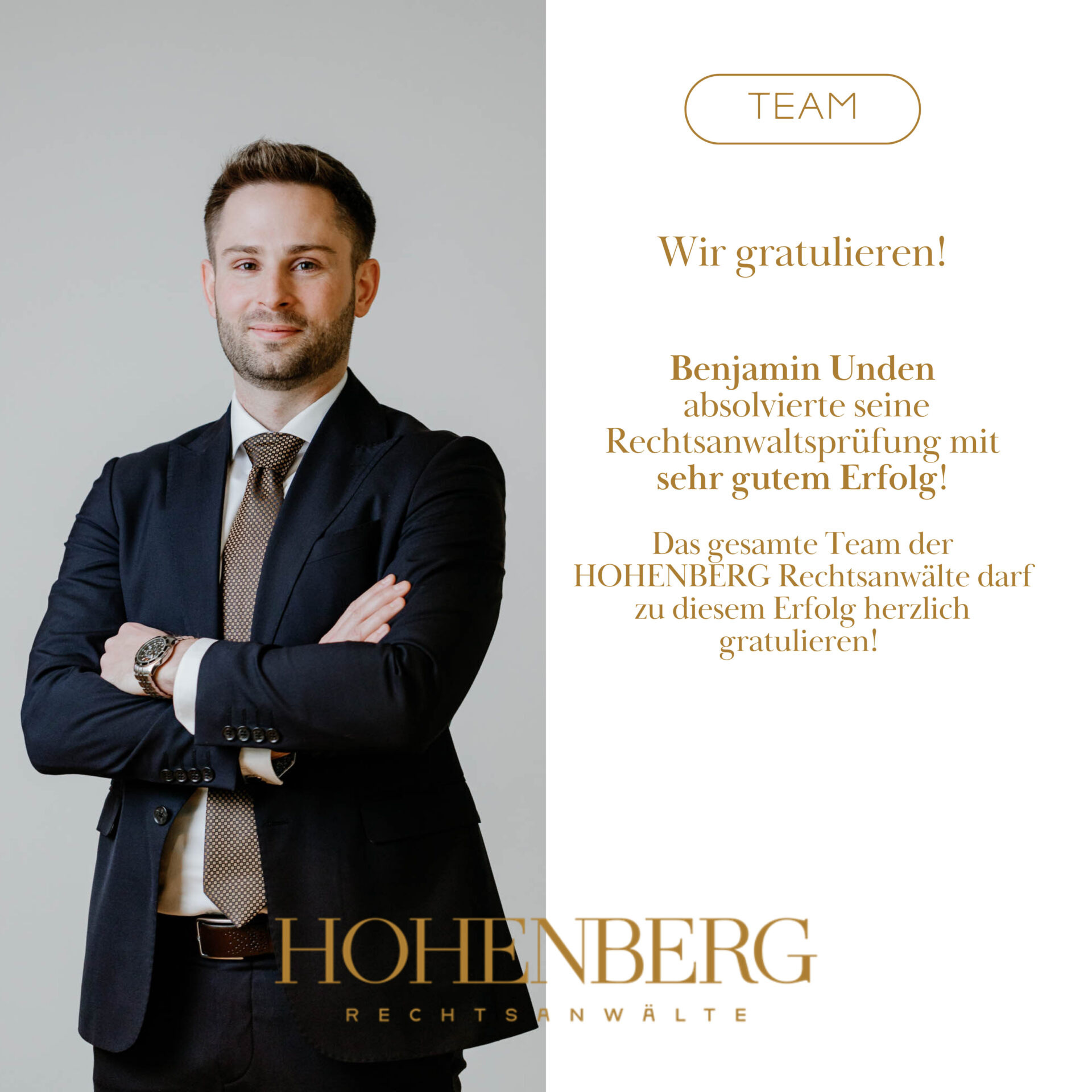 Wir gratulieren Mag. Benjamin Unden