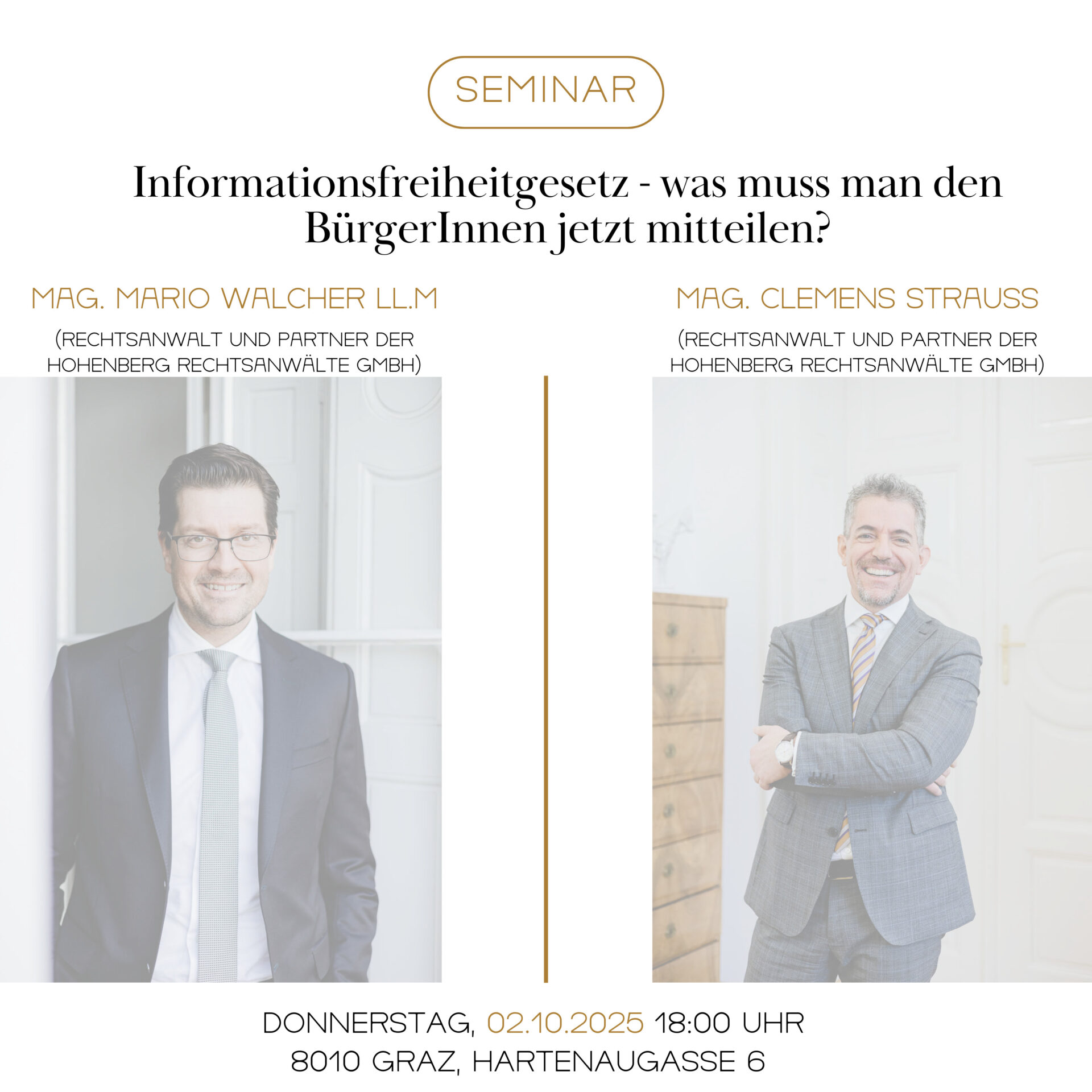 Inhouse Seminar am Donnerstag, den 02.10.2025